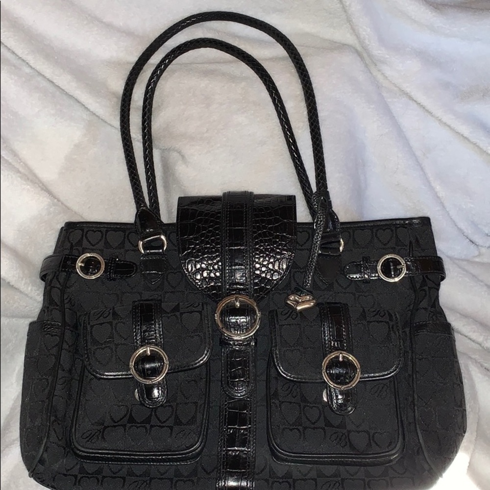 Brighton Vintage Briefcase Black -Pockets Galore